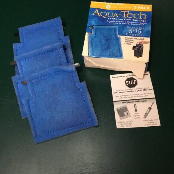 EZ Change Filter 3 Pack Fits Aqua Tech 5-15 Power Filters NEW - Picture 1 of 2
